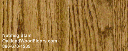 Nutmeg stain for wood flooring